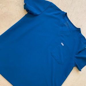 FIGS Men's Alps Blue Leon Scrub Top